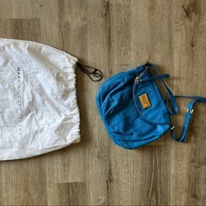 Marc Jacobs blue cross body purse